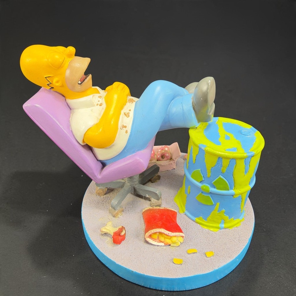 The Simpsons Asleep On The Job Homer Sculpture Collection 2001 Figurine 4082A